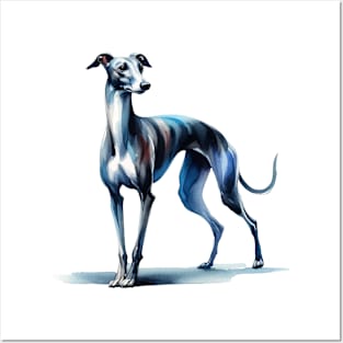 Whippet Watercolor Painting - Beautiful Dog Posters and Art